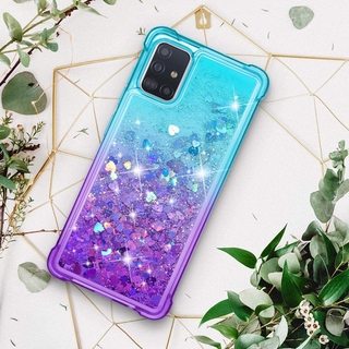 Ốp Điện Thoại Kim Tuyến Nước Chống Sốc Cho Samsung Galaxy A31 A32 A12 A02S A41 F42 M51 A42 A52 A72 A52s 5G