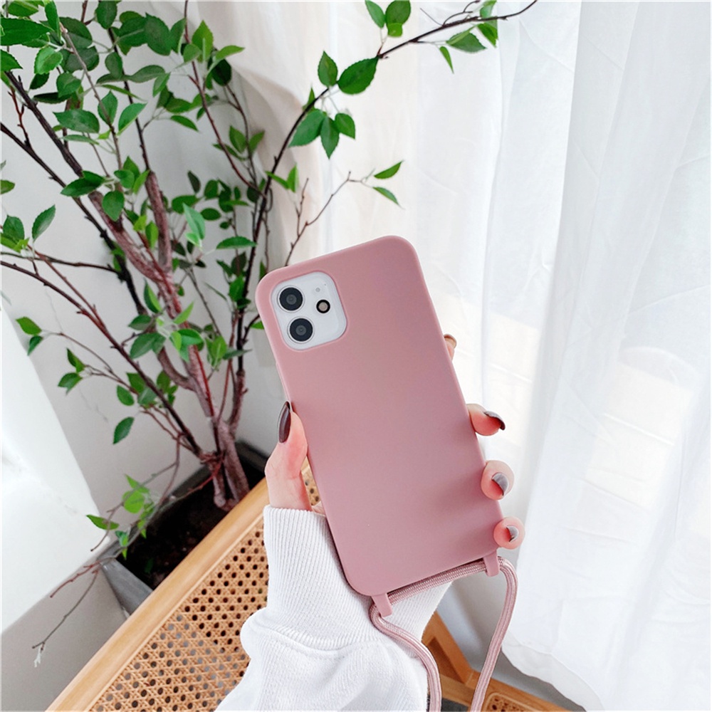 Ốp Lưng Sang Trọng Có Dây Đeo Chéo Cho iPhone 13 Pro Max 13Mini 12 Pro Max