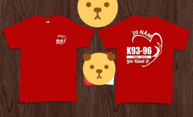 Áo kỷ niệm lớp. Giá tùy theo sl va mẫu in
