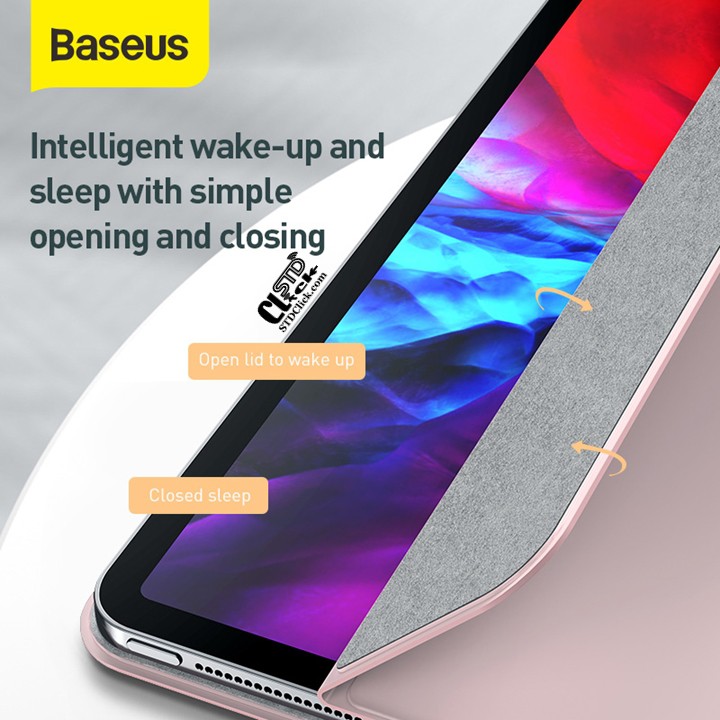 BAO DA IPAD PRO 11 2020 BASEUS SIMPLISM THREE-FOLD NAM CHÂM HÍT LƯNG CHÍNH HÃNG | BigBuy360 - bigbuy360.vn