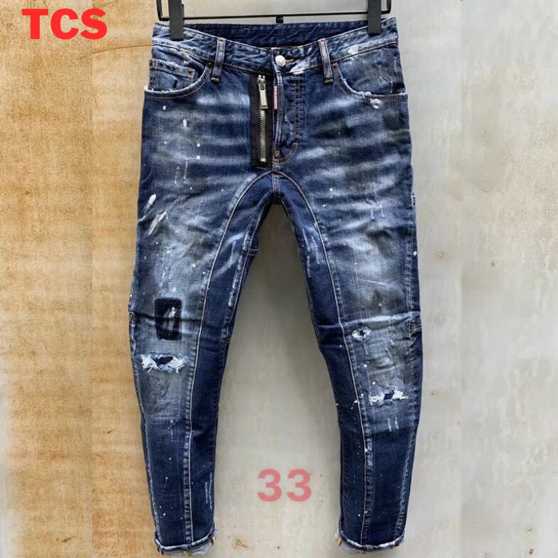 Quần jeans nam rách xước màu đen chất bò cao cấp thời trang TCS 77 | WebRaoVat - webraovat.net.vn
