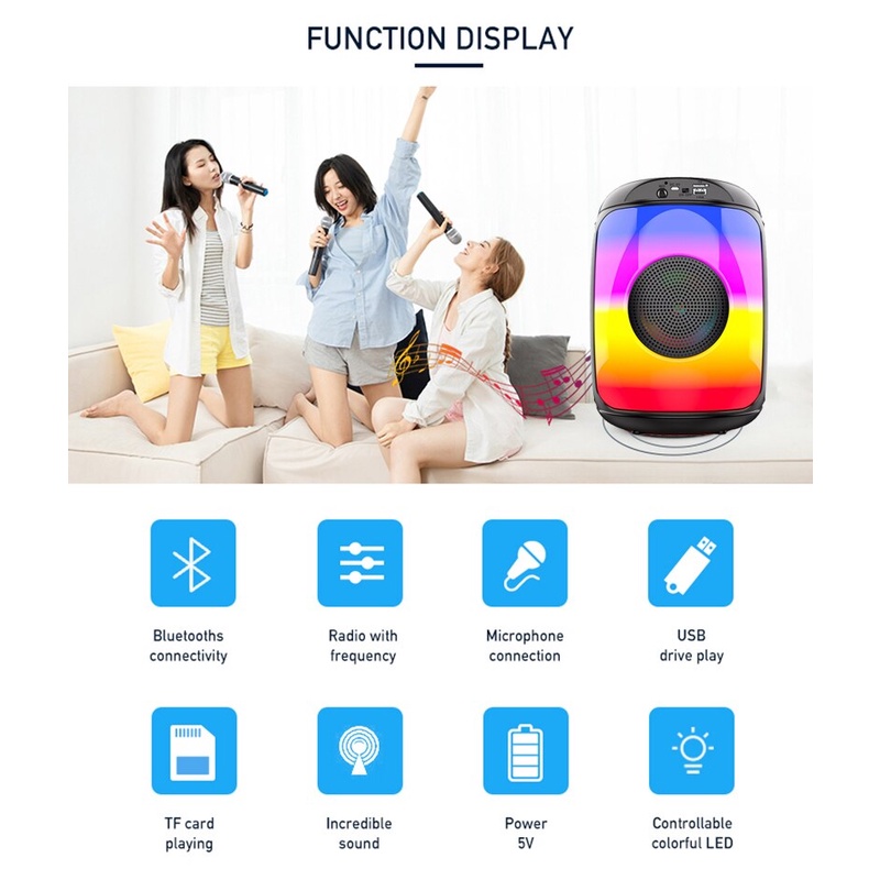 ( tặng kèm mic)(hỏa tốc) LOA BLUETOOTH ZQS – 1438