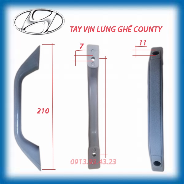 Tay vịn lưng ghế county