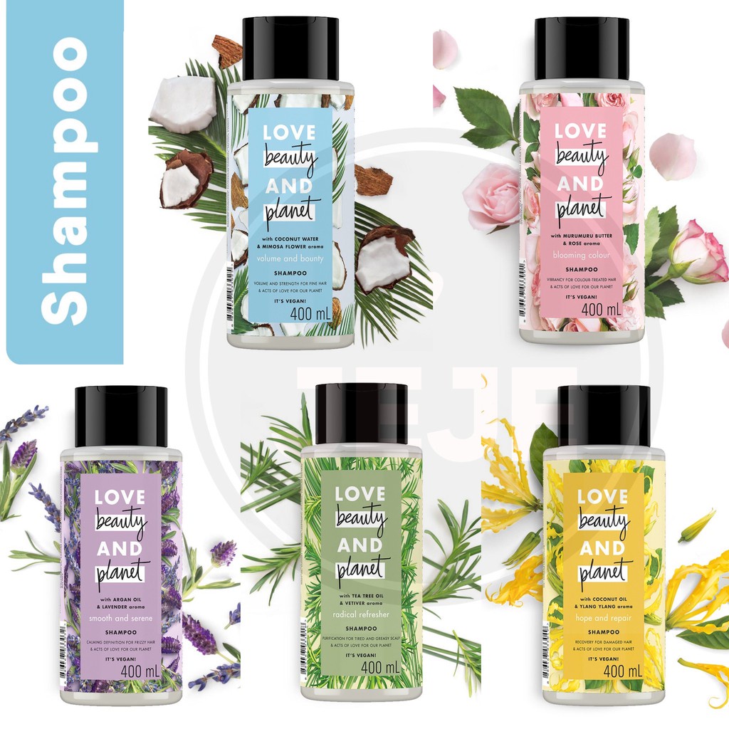 Dầu gội thiên nhiên Love Beauty and Planet 100% Biodegradable Shampoo 400ml