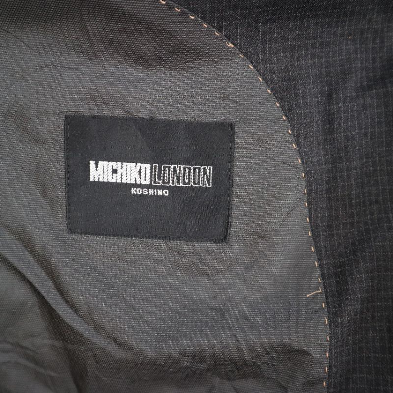 BLAZER MENSWEAR xám chuột sọc caro