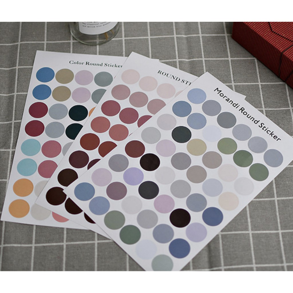 [Mã SKAMLTSM9 giảm 10% đơn 99K] Pack sticker tròn dán postcard