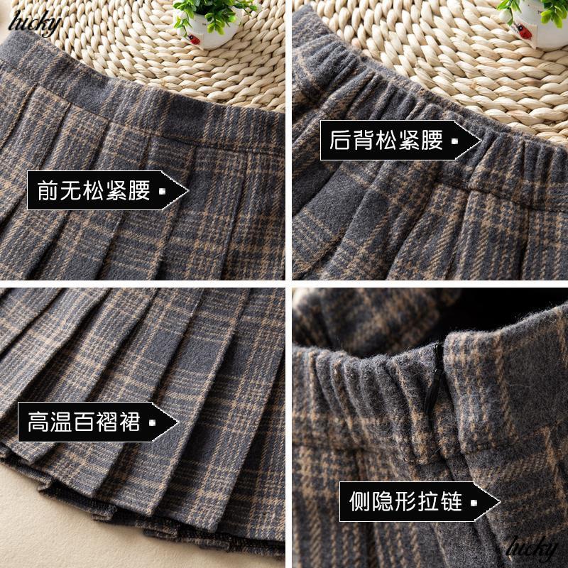 Chân Váy Len Xếp Ly Ngắn Dày Vừa Kích Thước Lớn Thời Trang Thu Đông 2022 Phong Cách Mới Cho Bé Gái Dễ Phối Đồ VRDX