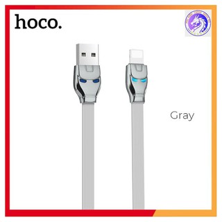 Cáp sạc nhanh có báo đèn hoco U14 LIGHTNING 1,2M