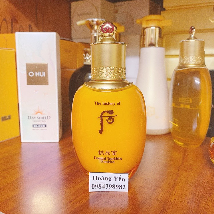 Sữa dưỡng Whoo vàng Essential Nourishing Emulsion 110ml - Sữa dưỡng ẩm chống lão hóa da