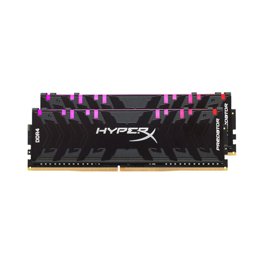 Bộ 2 Thanh RAM PC Kingston 16GB HyperX Predator  DDR4 RGB 3200MHz HX432C16PB3AK2/16 - Hàng Chính Hãng