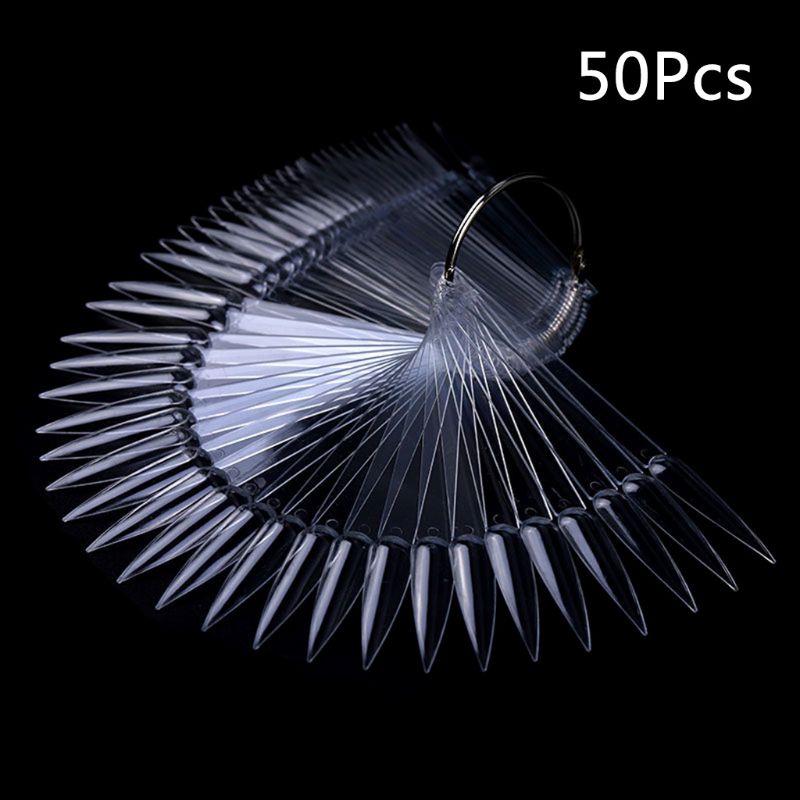 Set 50 Thẻ Móng Giả Luyện Tập Hình Quạt