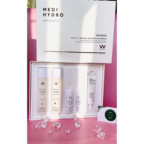 Set dưỡng trắng da căng bóng WONJIN EFFECT MEDI HYDRO SKIN-CARE SET (Hàn Quốc)