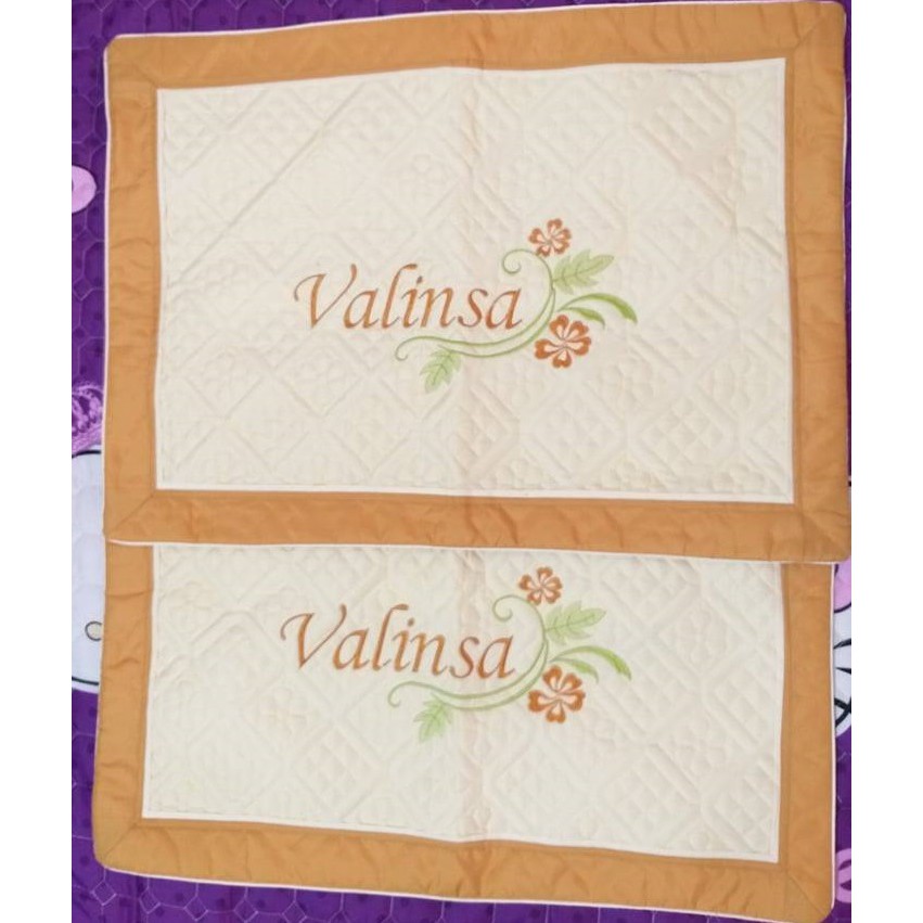 (RẺ VÔ ĐỊCH) Đôi vỏ gối thêu hoa satin đẹp chuẩn từng đường may (Được chọn màu)