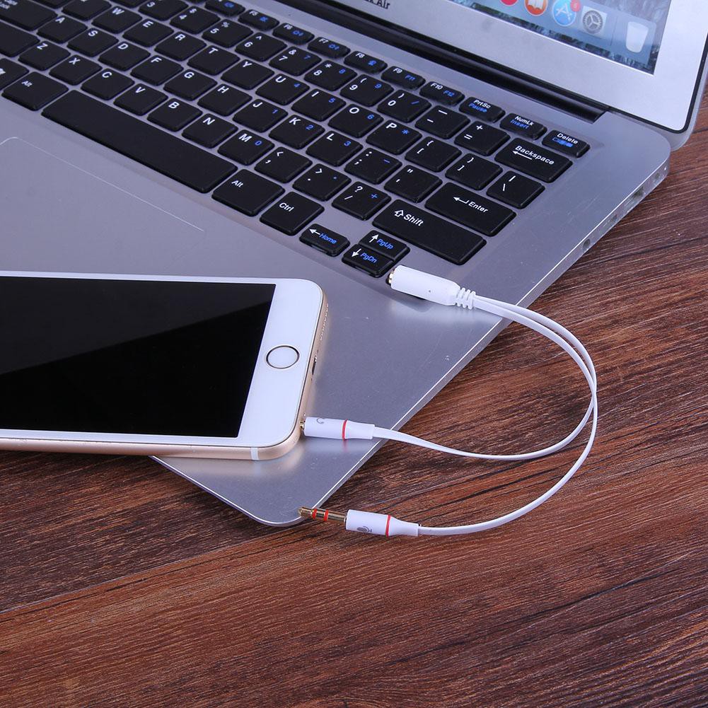 Cáp chuyển đổi đầu lỗ cắm 3.5mm sang 2 đầu Audio 3.5 tai nghe micro