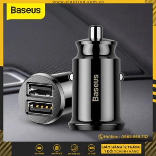 Bộ tẩu sạc đa năng dùng cho xe hơi Baseus Grain Mini