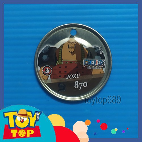 Thẻ Toonies One Piece đồng xu bí ẩn hải trình màu bạc tròn lỗ bản 2nd vênh xước trầy nhẹ 2