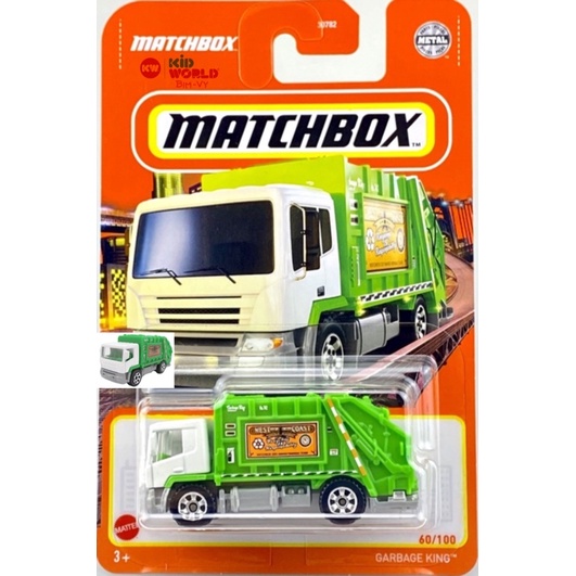 Xe mô hình Matchbox Tải rác Garbage King GVX70.