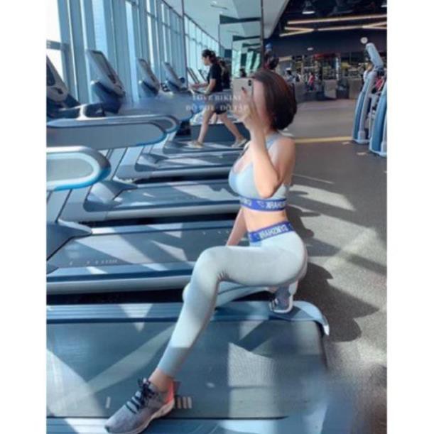 XẢ SALE | Ảnh Thật | Bộ tập gym nữ , đồ thể thao nữ chun dệt ba lỗ Gymshark . 2020 Sale 1 Xinh ! : , ' . ☭ ' # ་  ྇