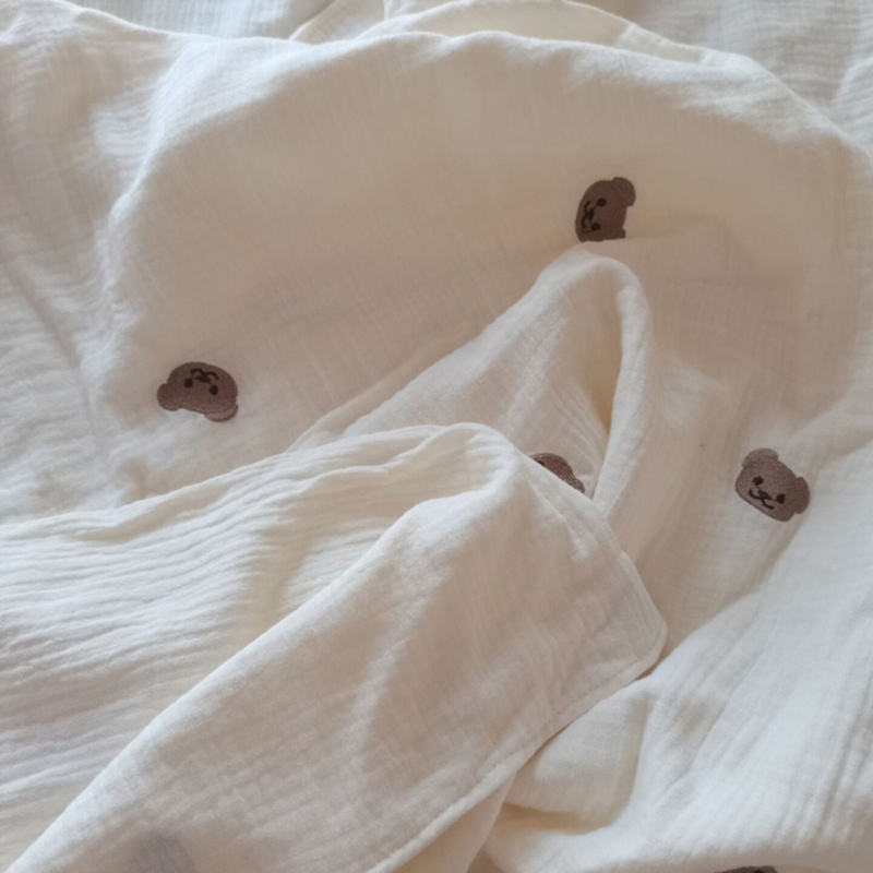 Chăn Quấn Em Bé 6 Lớp Chất Liệu Cotton Mềm Mại In Họa Tiết Thời Trang Mùa Thu