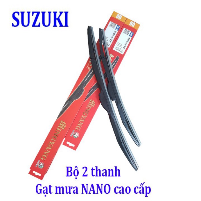 Sản Phẩm Bộ 2 thanh gạt nước mưa ô tô đa năng Nano cao cấp hãng xe Suzuki: Celerio-Vitara-Swift-Ertiga-Grand Vitara-Alto