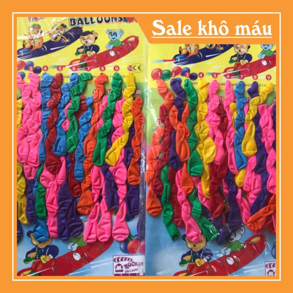 Bóng bay xoắn lòng lợn ( vỉ 40 quả)