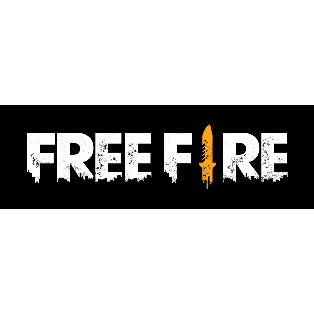 Sticker hình dán decal Logo FREE FIRE, hình dán laptop, hình dán nón bảo hiểm