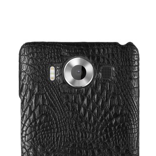 Ốp điện thoại da PU họa tiết da cá sấu vintage sang trọng cho Microsoft Lumia 950