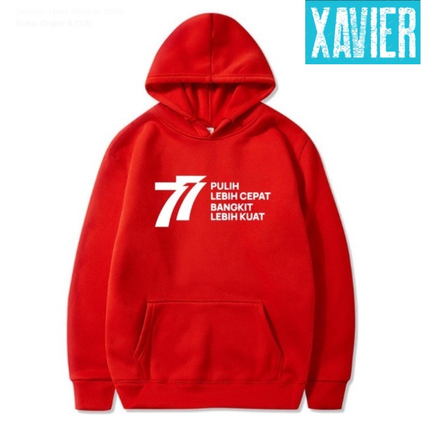 Áo Khoác Hoodie Tay Dài Màu Trơn Nhanh Khô MERDEKA 77 Năm PULiH BANGKiT BANGKiT Mạnh Mẽ Hơn Rừng Mạnh Mẽ 1745 Dành Cho Người Lớn Và Trẻ Em Trai Gái 2022