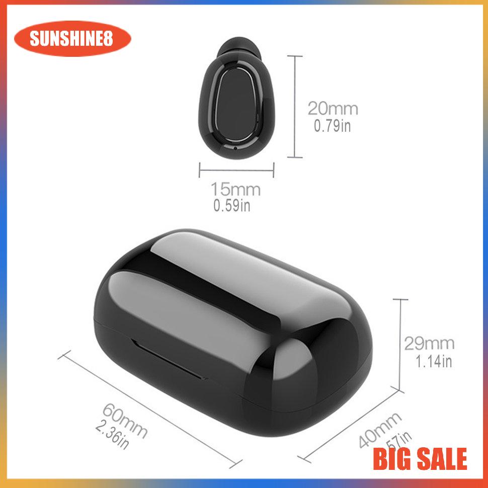 【SUN】Wireless In-Ear Earphones With Microphone Sports Earphones HIFI Stereo Earbuds