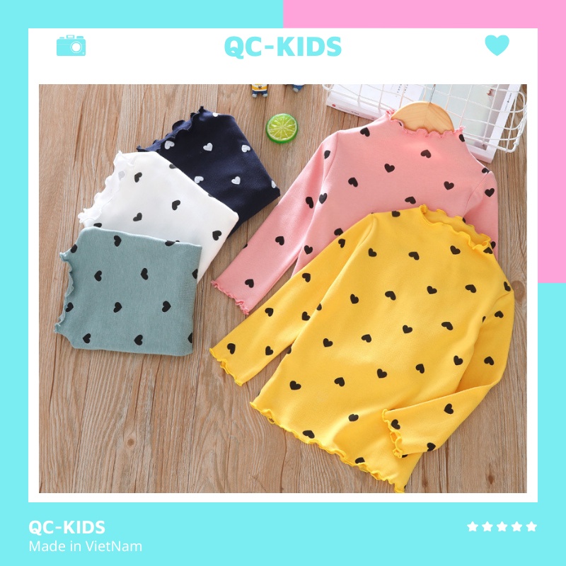 Áo len bé gái hàn quốc xuất dư 1 tuổi đến 5 tuổi QC-KIDS AL01