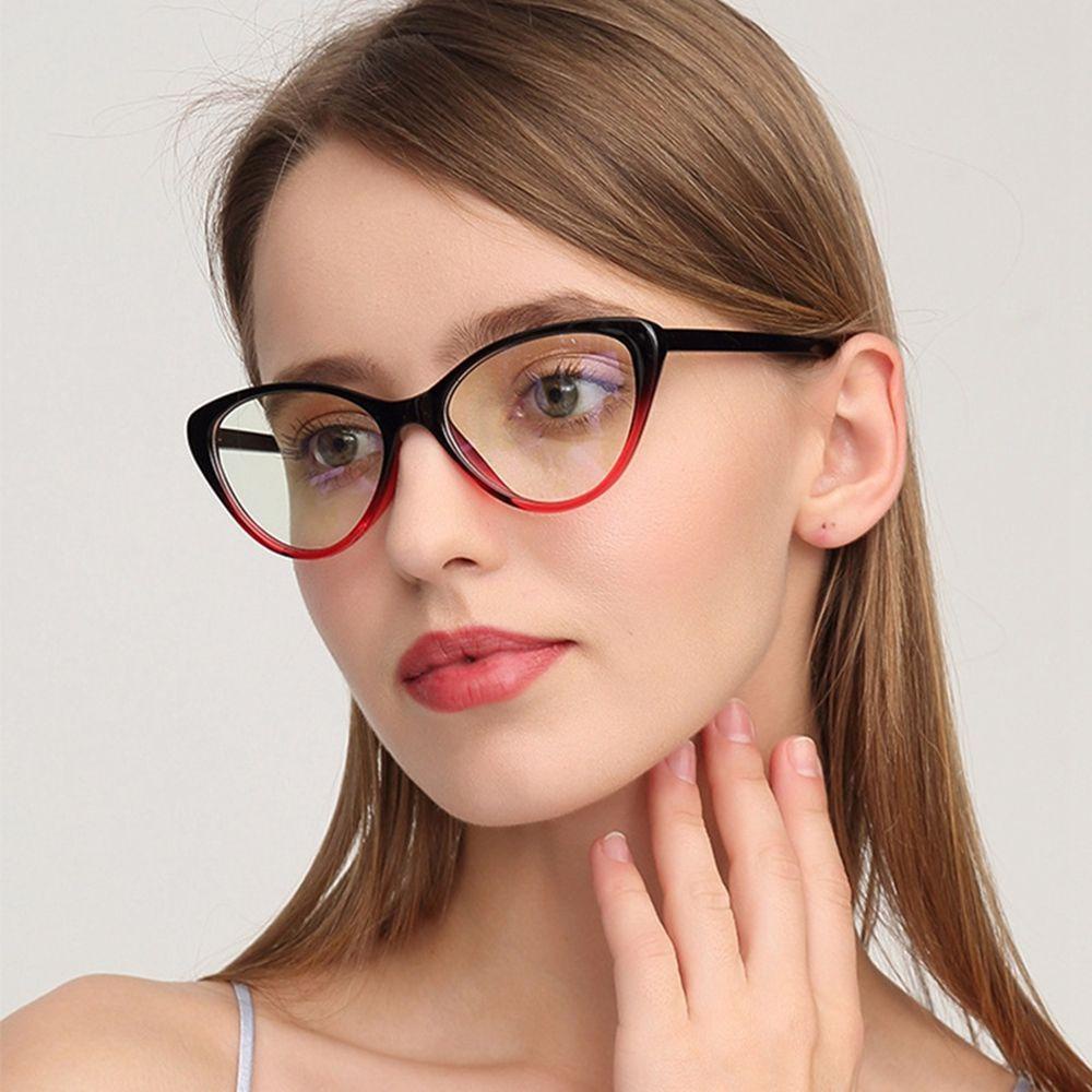 Mắt Kính Gọng Tròn Hình Mắt Mèo Phong Cách Retro Thời Trang Cho Nam Nữ