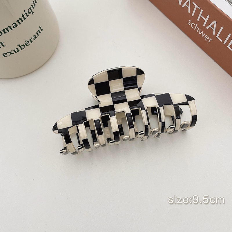 Kẹp tóc hình cá mập màu trắng đen phong cách Hàn Quốc