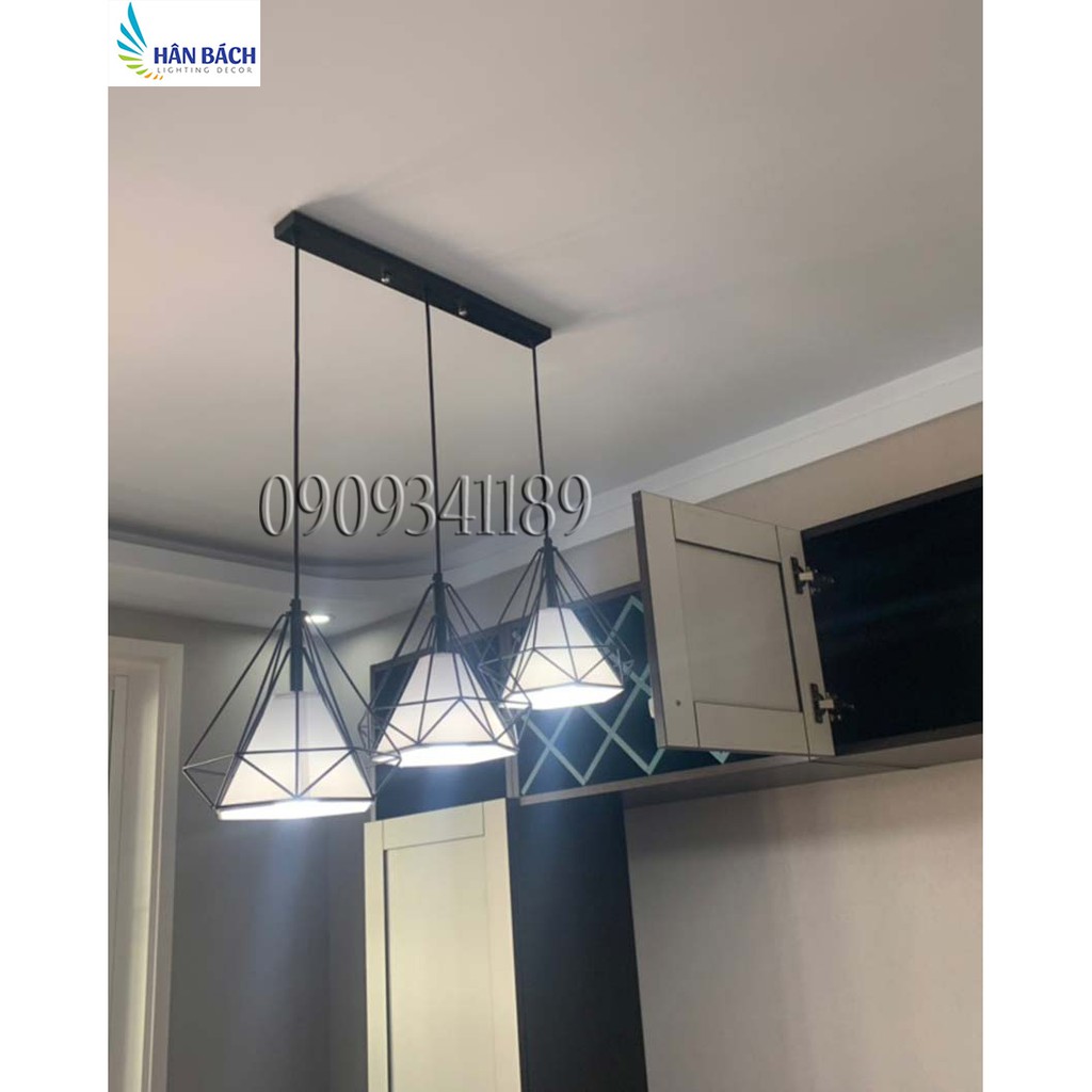 Đế Ốp Đèn Thả 3 Lỗ Tròn Dùng Cho Bộ Thả 3 Đèn