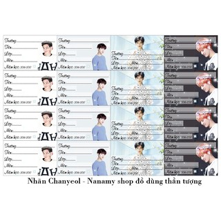 NHÃN EXO / CHANYEOL / SEHUN / BAEKHYUN