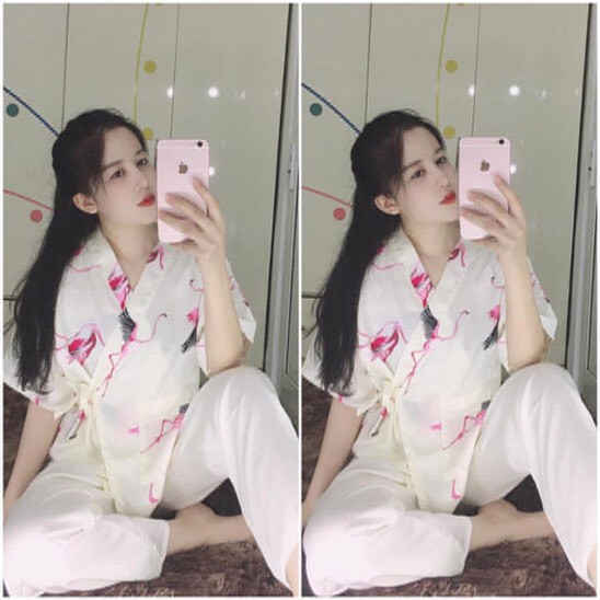 [ SATIN DÀI KIMONO ] ✪ BỘ NGỦ KIMONO TAY NGẮN QUẦN DÀI - MS01 ✪ | BigBuy360 - bigbuy360.vn