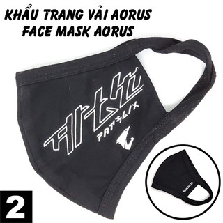 Khẩu Trang Vải Đen Aorus Gaming Cloth Masks Phù Hợp Cho Game Thủ Thời Trang Mẫu 2