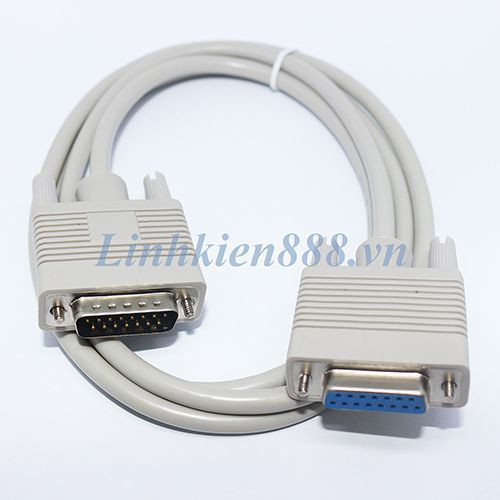 Cáp Nối Thẳng Cổng RS232 DB15 Đực Sang DB15 Cái