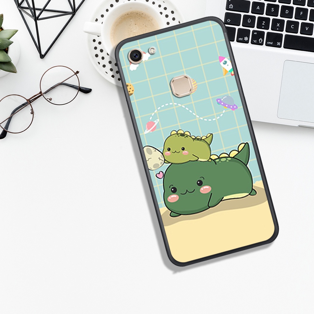 [HOT]ỐP VIVO V7 - V7 PLUS - V9 - Y85 - V11i - Y97, IN HÌNH KHỦNG LONG CHIBI SIÊU DỄ THƯƠNG.