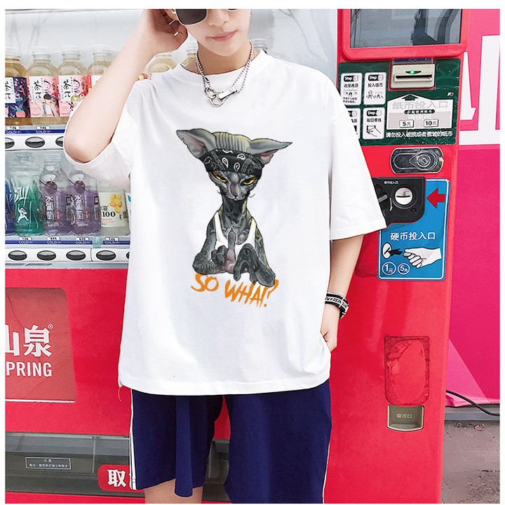 áo thun nam nữ tay lỡ unisex form rộng phong cách ulzzang Pi fashion