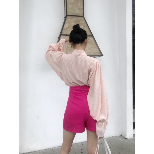 SAP-Quần short cạp cao
