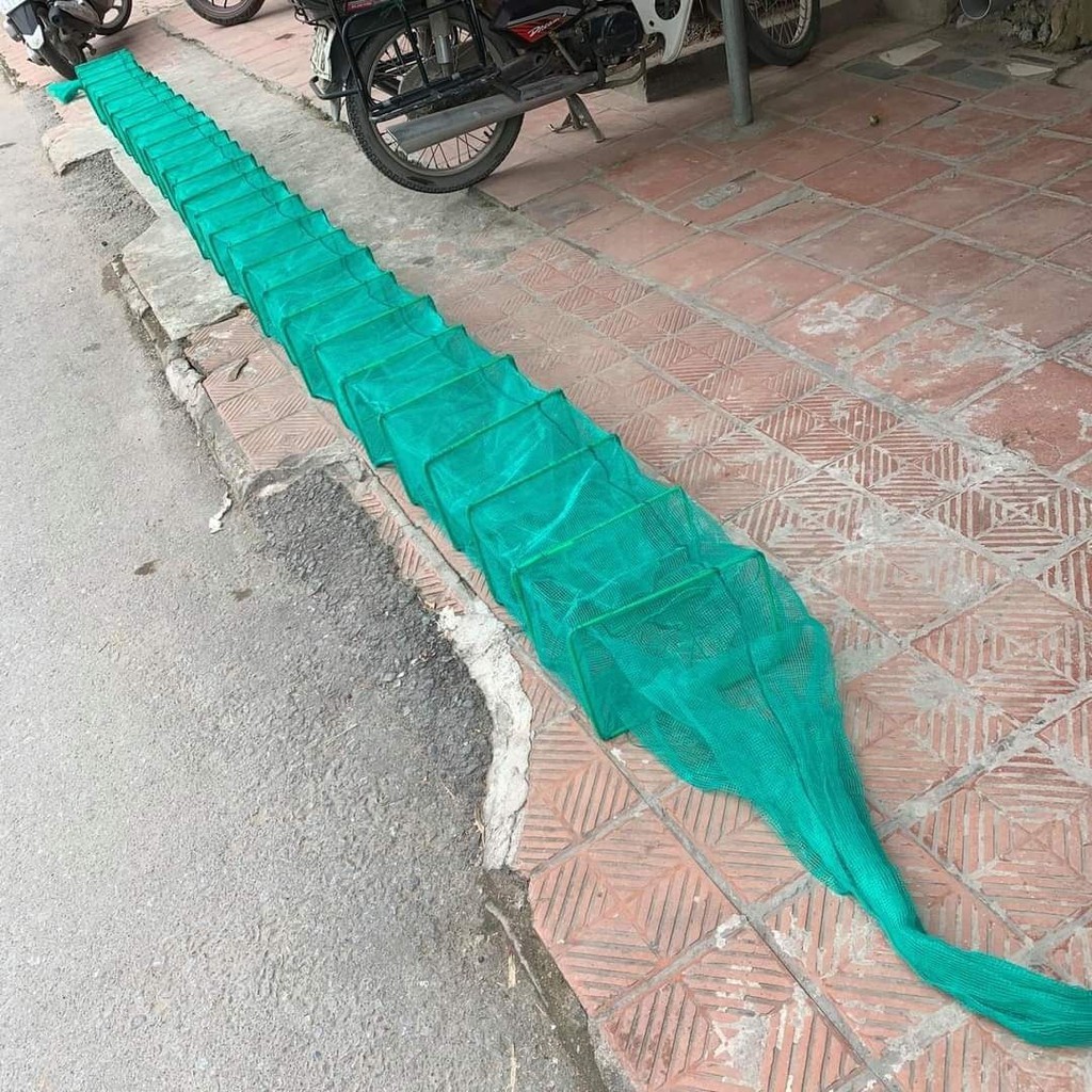 Lồng Bát Quái đánh Tôm, Tép, Cá 19 khung dài 5m mắt lưới 3li khung 20cm x 30cm