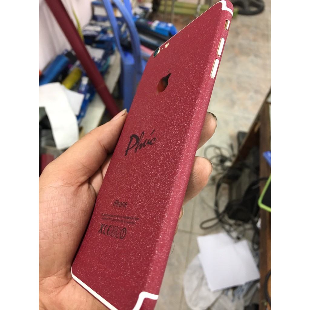 skin dán iphone 6 / 6s plus màu có chữ imei theo yêu cầu