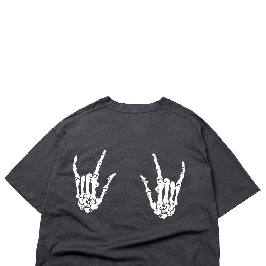 Áo Thun ISME  Typo Unisex DarkGray Ngắn Tay