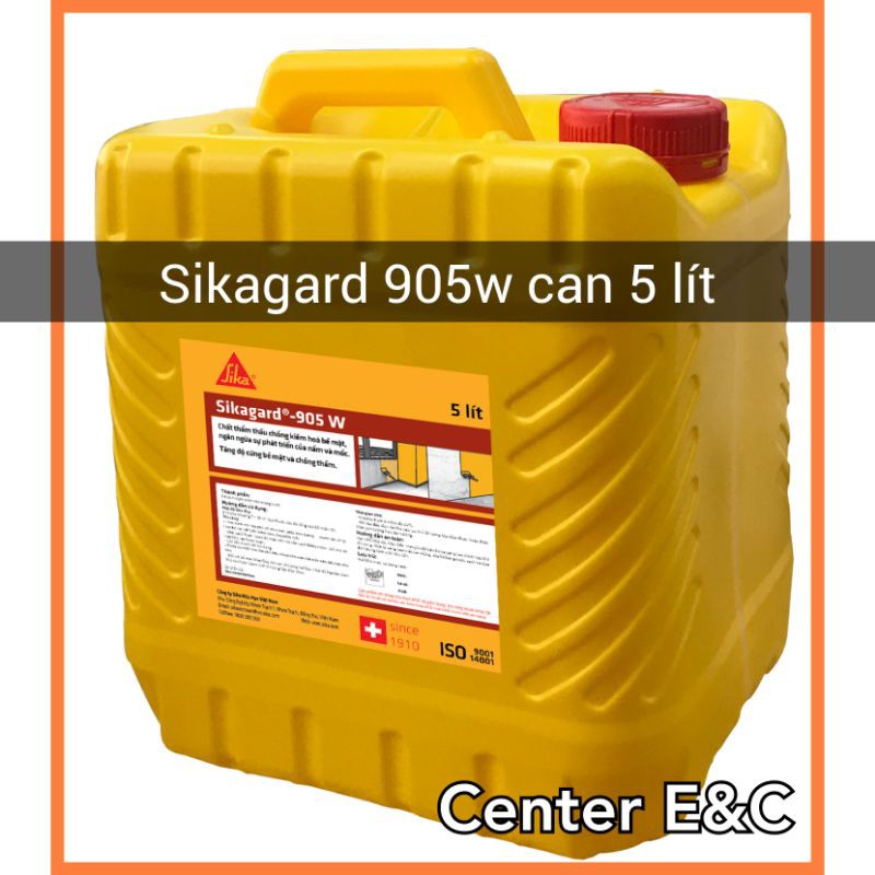 Sika Gard 905W /Can 5 lít/ Màng trong suốt chống thấm tường nhà