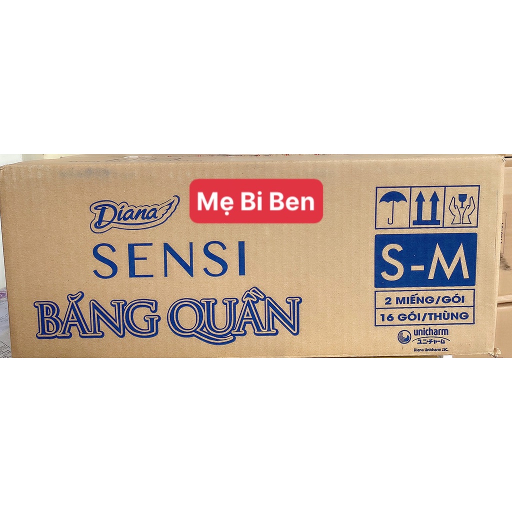 COMBO 32 GÓI Băng Đêm Dạng Quần Diana size SM/ML 2 chiếc/ gói - hàng chính hãng