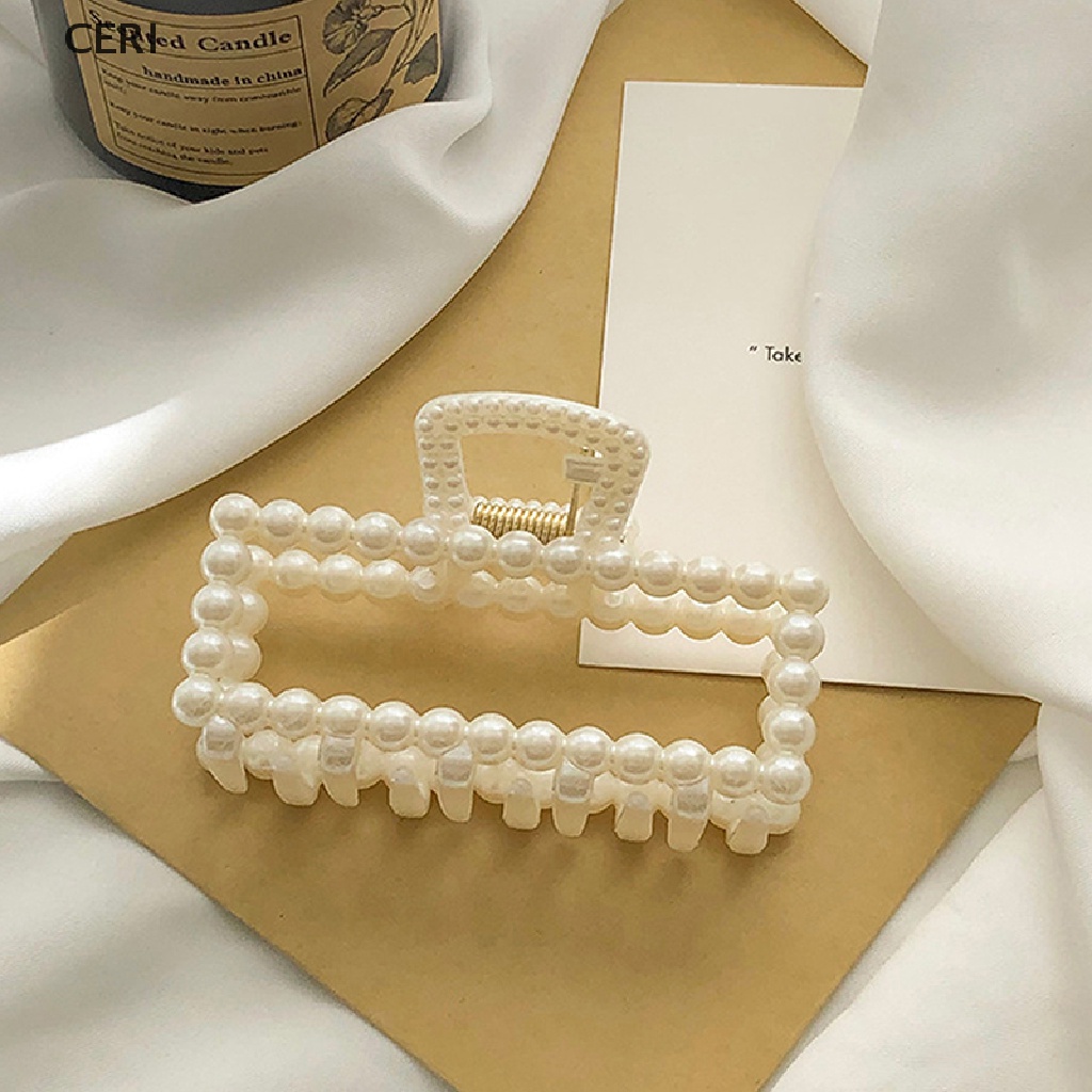 Kẹp Tóc Đính Ngọc Trai Giả Phong Cách Hàn Quốc Cho Nữ