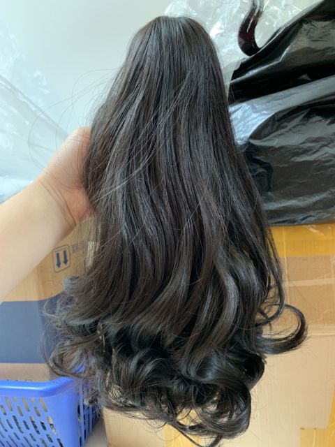 Tóc giả ngoặm xoăn ngắn ❤️❤️ FREESHIP ❤️❤️ ngoặm xoăn ngắn n52 35cm
