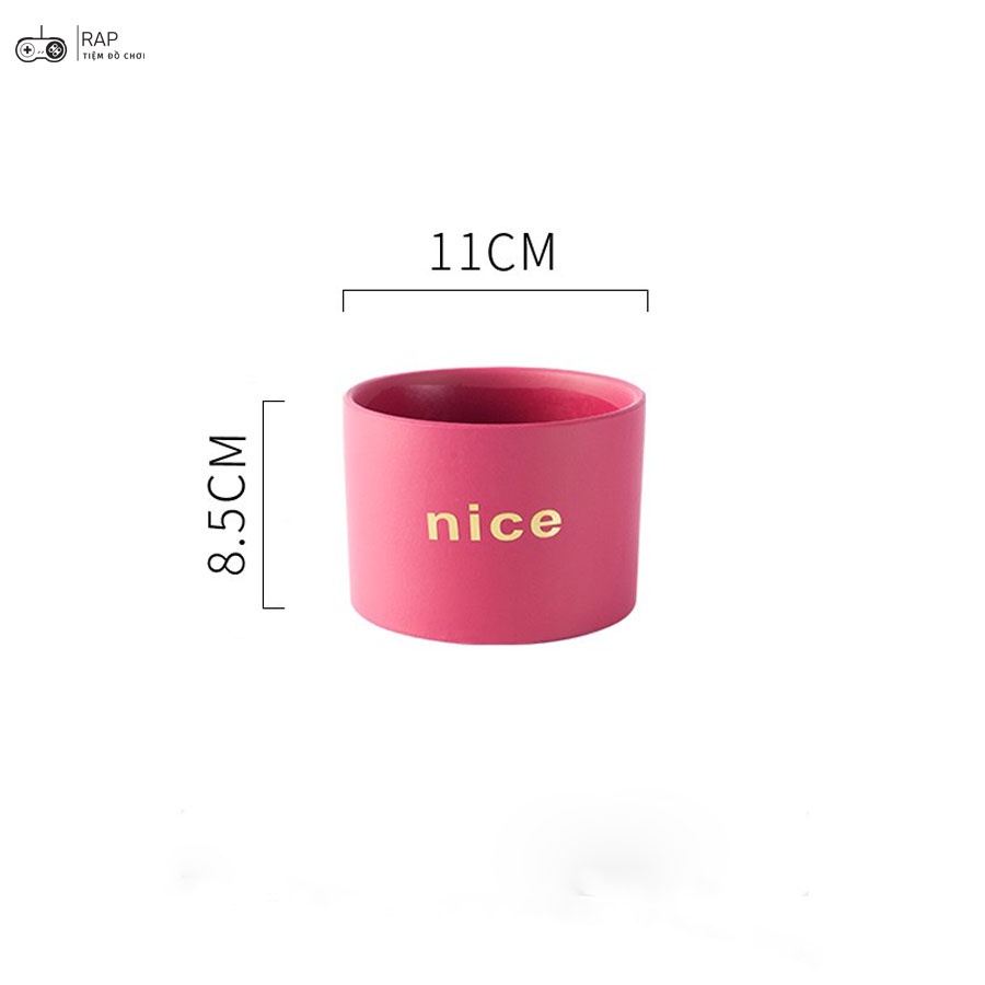 Chậu hoa nhiều màu phong cách Bắc Âu dùng để decor, trang trí nhà cửa  làm bằng gốm sứ cao cấp