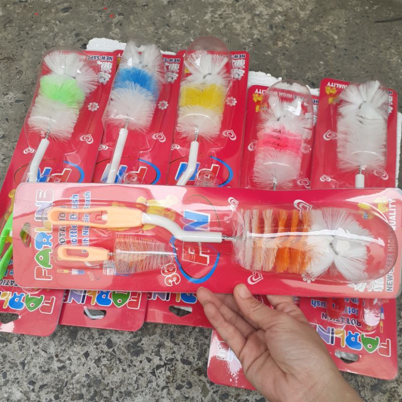 Combo 5 bộ cọ rửa bình sữa 360 độ Faralin (màu ngẫu nhiên)