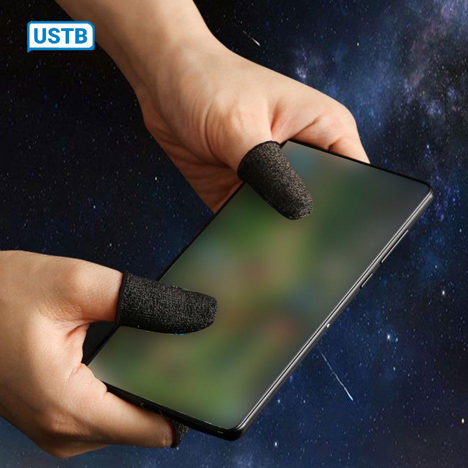 Cặp găng ngón tay chơi game sợi carbon chống trượt độ nhạy cao tiện lợi